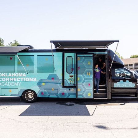 Oklahoma Connections Academy's STEM Lab Bus